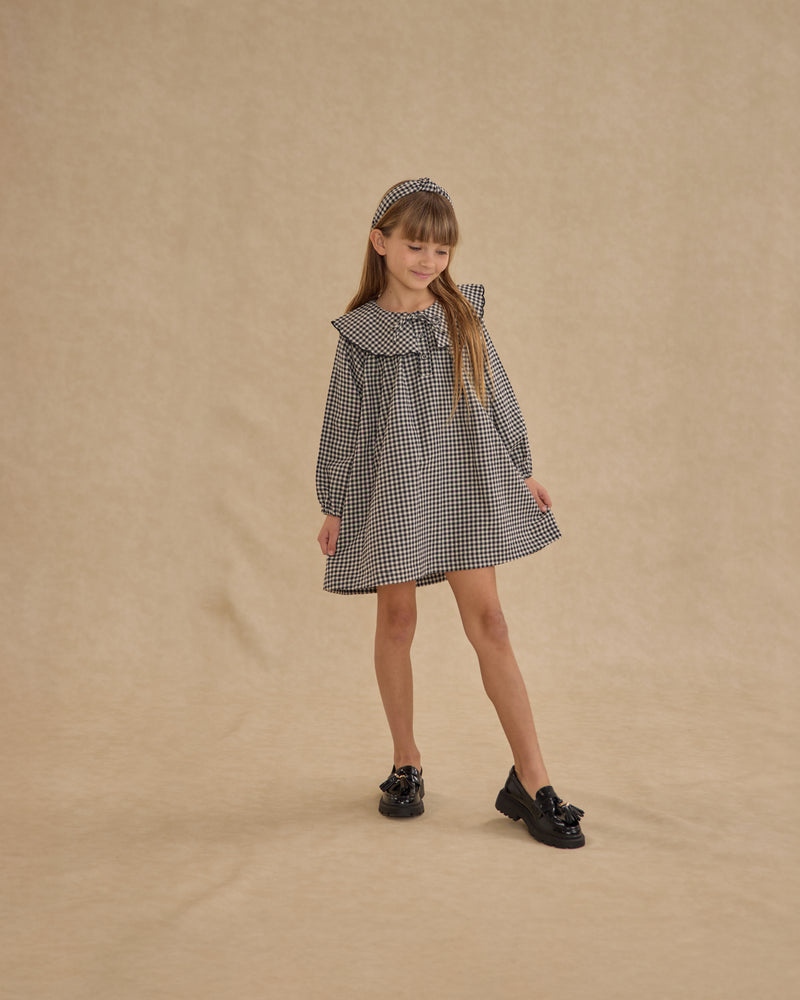 Mini Dress - Black Gingham by Rylee + Cru