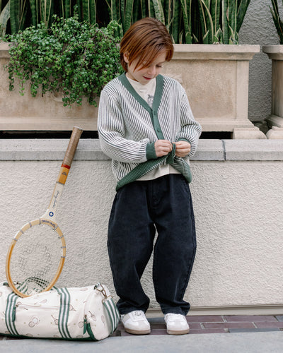 Haywood Cardigan - Green Stripe by Rylee + Cru