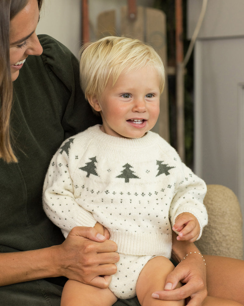 Fair Isle Sweater - Trees by Rylee + Cru