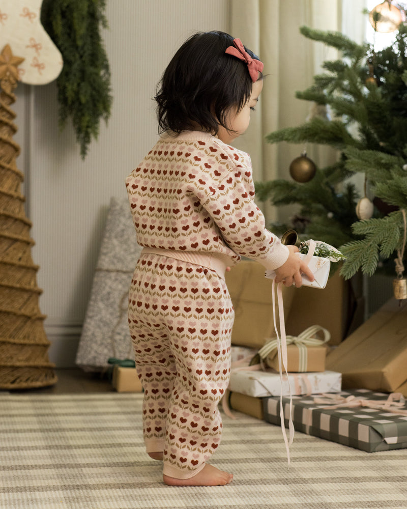 Knit Pant - Ruby Hearts by Rylee + Cru