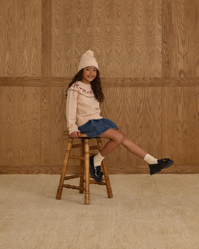 Fair Isle Sweater - Bows by Rylee + Cru