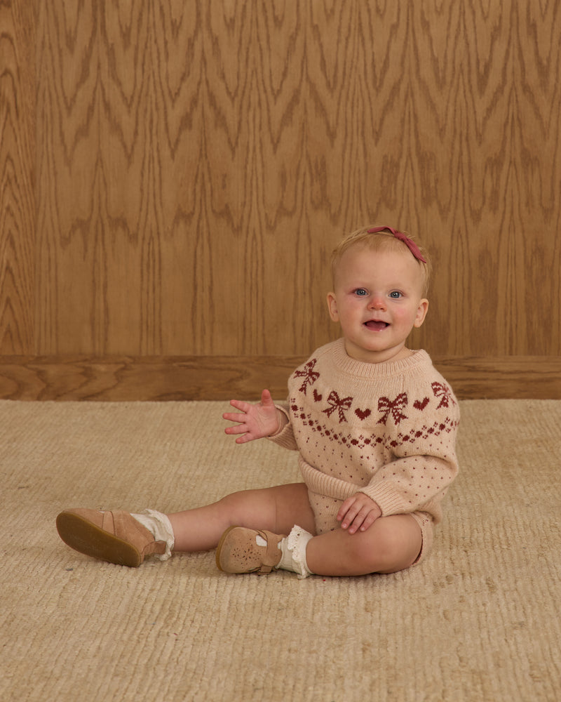 Fair Isle Sweater - Bows by Rylee + Cru
