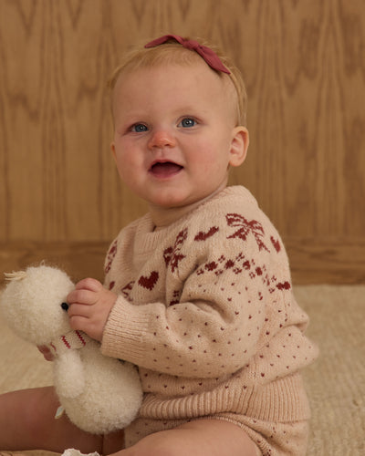 Fair Isle Sweater - Bows by Rylee + Cru