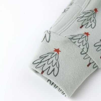 Organic Long John Pajamas - Trees by Rylee + Cru