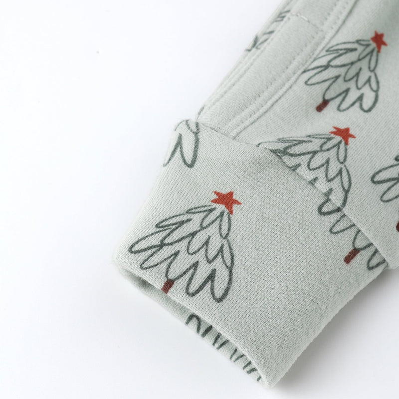 Organic Long John Pajamas - Trees by Rylee + Cru