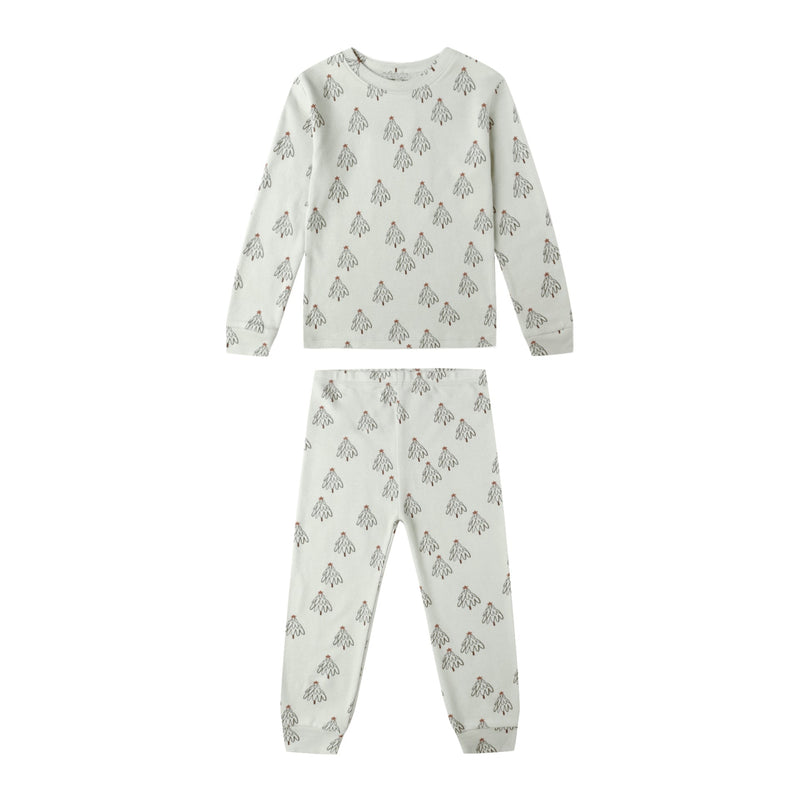 Organic Long Sleeve Pajama Set - Trees by Rylee + Cru