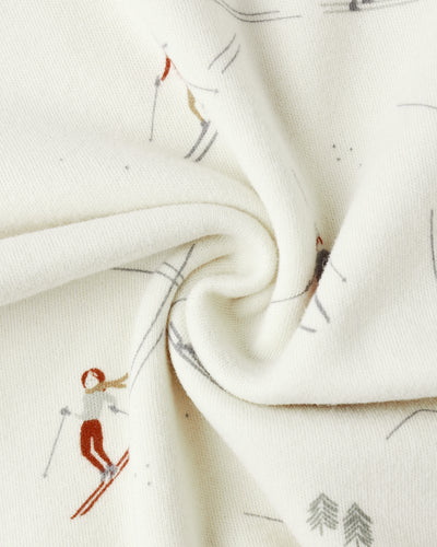 Organic Long Sleeve Pajama Set - Skiers by Rylee + Cru