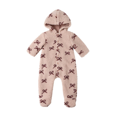 Fleece Jumpsuit - Bows by Rylee + Cru