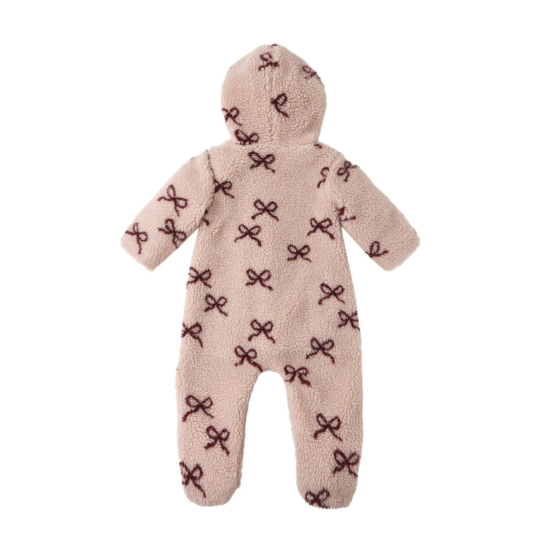 Fleece Jumpsuit - Bows by Rylee + Cru