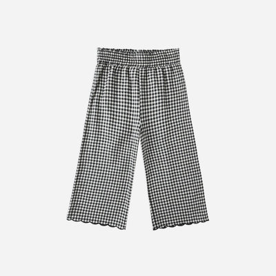 Wide Leg Pant - Black Gingham by Rylee + Cru