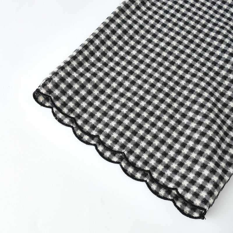 Wide Leg Pant - Black Gingham by Rylee + Cru