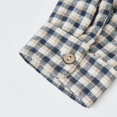 Collared Long Sleeve Shirt - Navy Check by Rylee + Cru