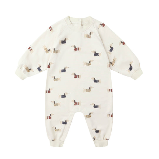 Raglan Jumpsuit - Dachshund by Rylee + Cru - FINAL SALE