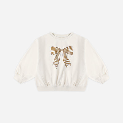 Oversized Sweatshirt - Bow by Rylee + Cru - FINAL SALE