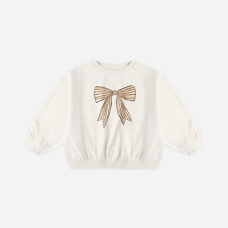 Oversized Sweatshirt - Bow by Rylee + Cru - FINAL SALE