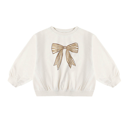 Oversized Sweatshirt - Bow by Rylee + Cru - FINAL SALE