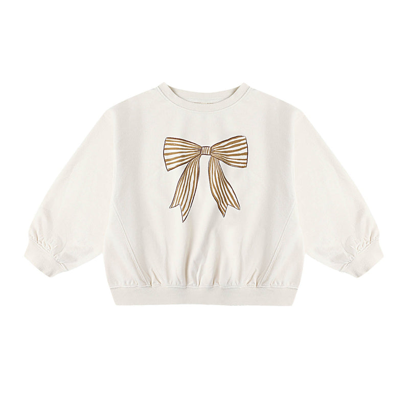 Oversized Sweatshirt - Bow by Rylee + Cru - FINAL SALE