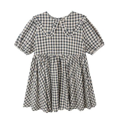 Camille Dress - Navy Check by Rylee + Cru