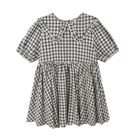 Camille Dress - Navy Check by Rylee + Cru