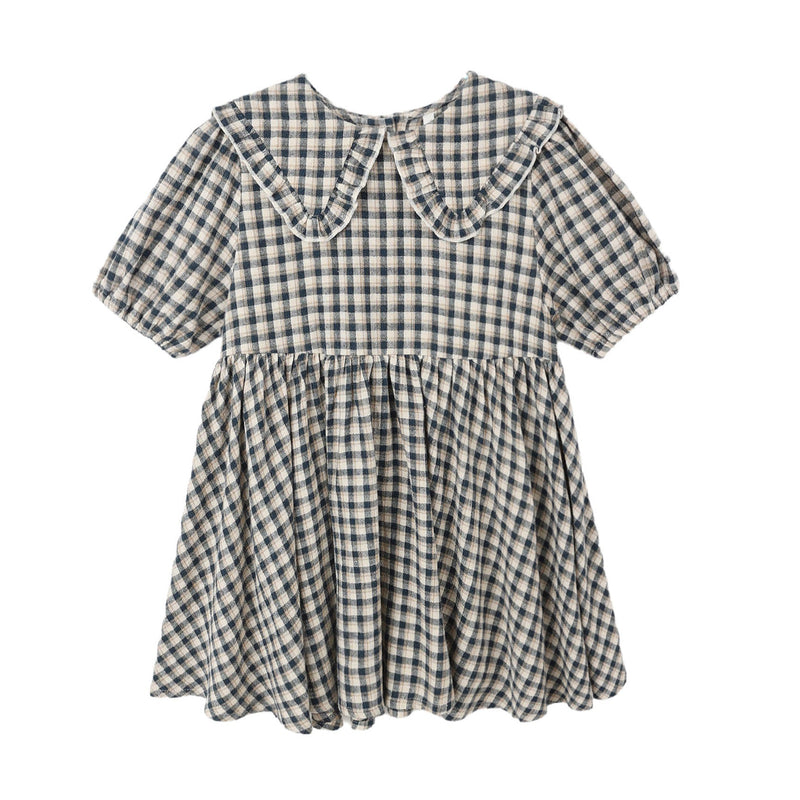 Camille Dress - Navy Check by Rylee + Cru