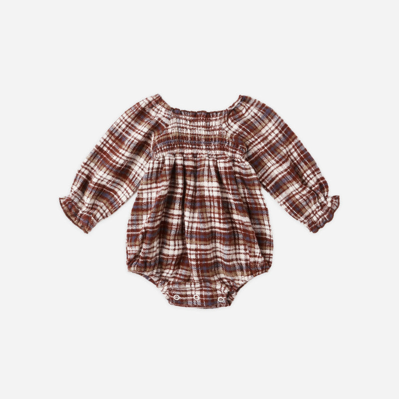 Adelaide Romper - Burgundy Plaid by Rylee + Cru - FINAL SALE
