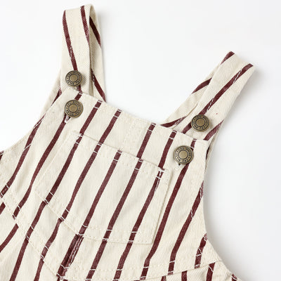 Vintage Overall - Burgundy Stripe by Rylee + Cru - FINAL SALE