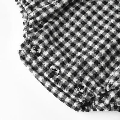 Colette Romper - Black Gingham by Rylee + Cru