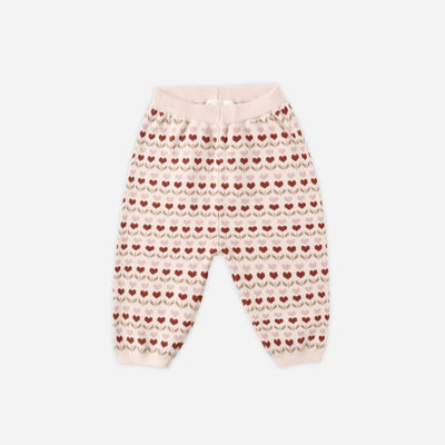 Knit Pant - Ruby Hearts by Rylee + Cru