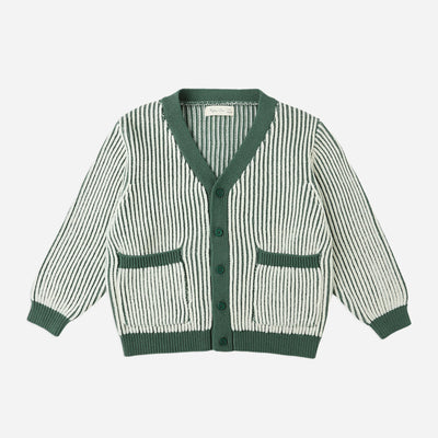 Haywood Cardigan - Green Stripe by Rylee + Cru