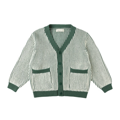 Haywood Cardigan - Green Stripe by Rylee + Cru