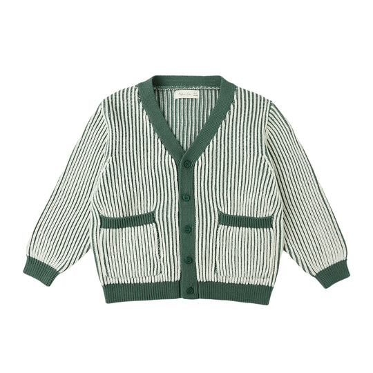 Haywood Cardigan - Green Stripe by Rylee + Cru