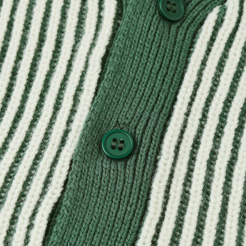 Haywood Cardigan - Green Stripe by Rylee + Cru