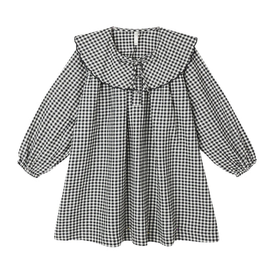 Mini Dress - Black Gingham by Rylee + Cru