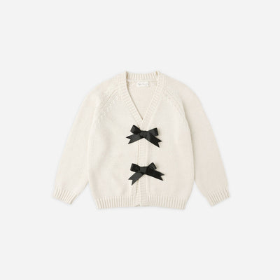 Bow Cardigan - Natural by Rylee + Cru