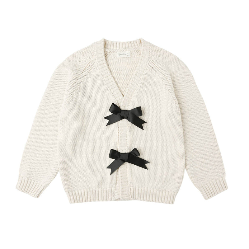Bow Cardigan - Natural by Rylee + Cru