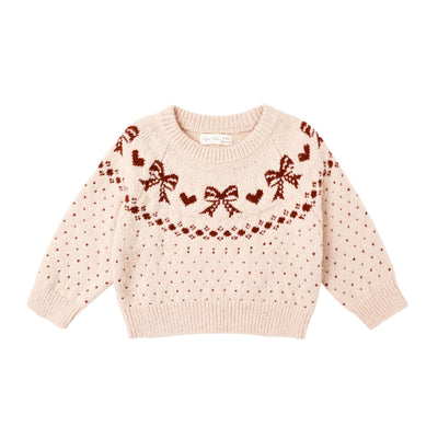 Fair Isle Sweater - Bows by Rylee + Cru