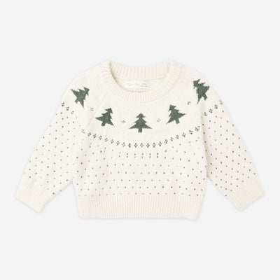 Fair Isle Sweater - Trees by Rylee + Cru