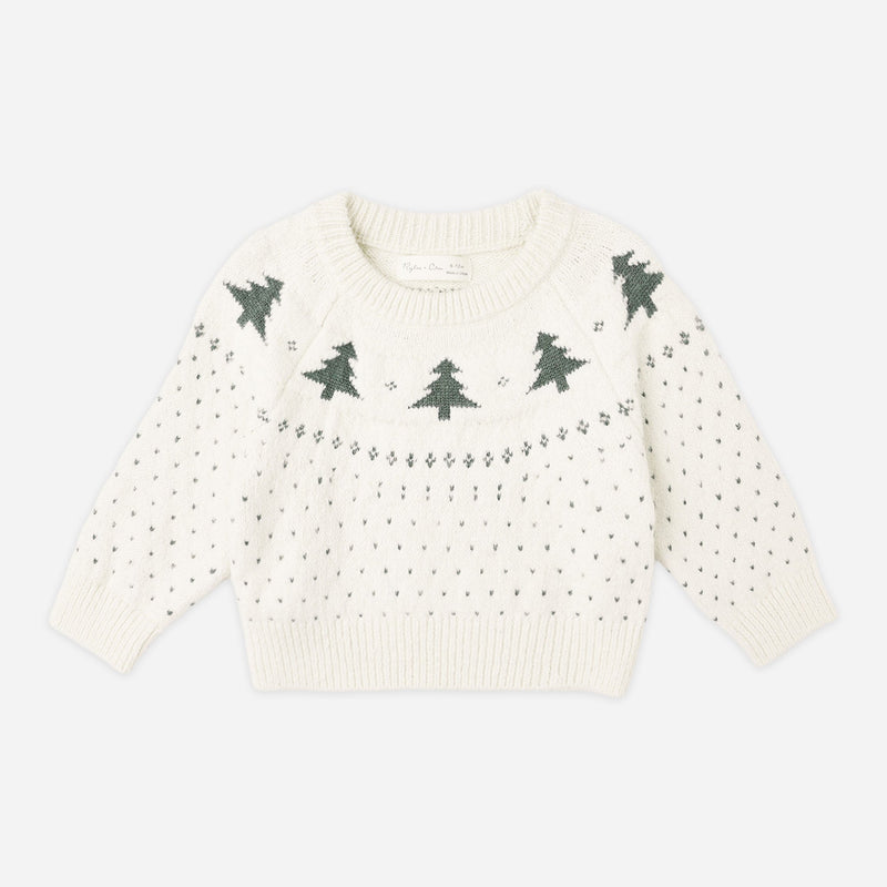 Fair Isle Sweater - Trees by Rylee + Cru