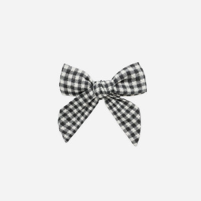Bow - Black Gingham by Rylee + Cru
