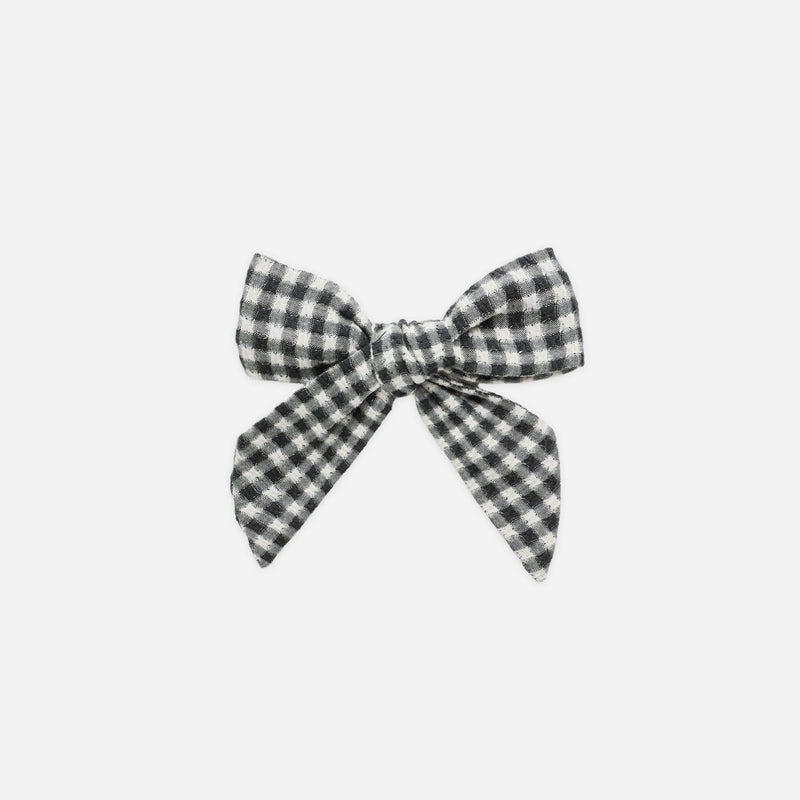 Bow - Black Gingham by Rylee + Cru