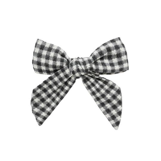 Bow - Black Gingham by Rylee + Cru