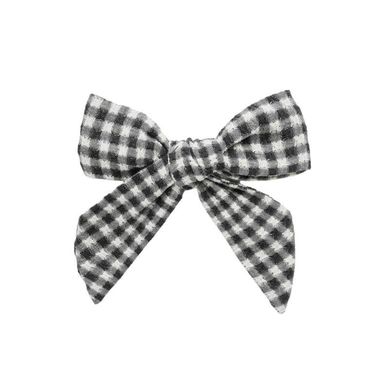 Bow - Black Gingham by Rylee + Cru