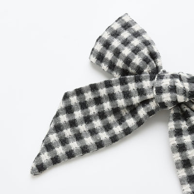Bow - Black Gingham by Rylee + Cru