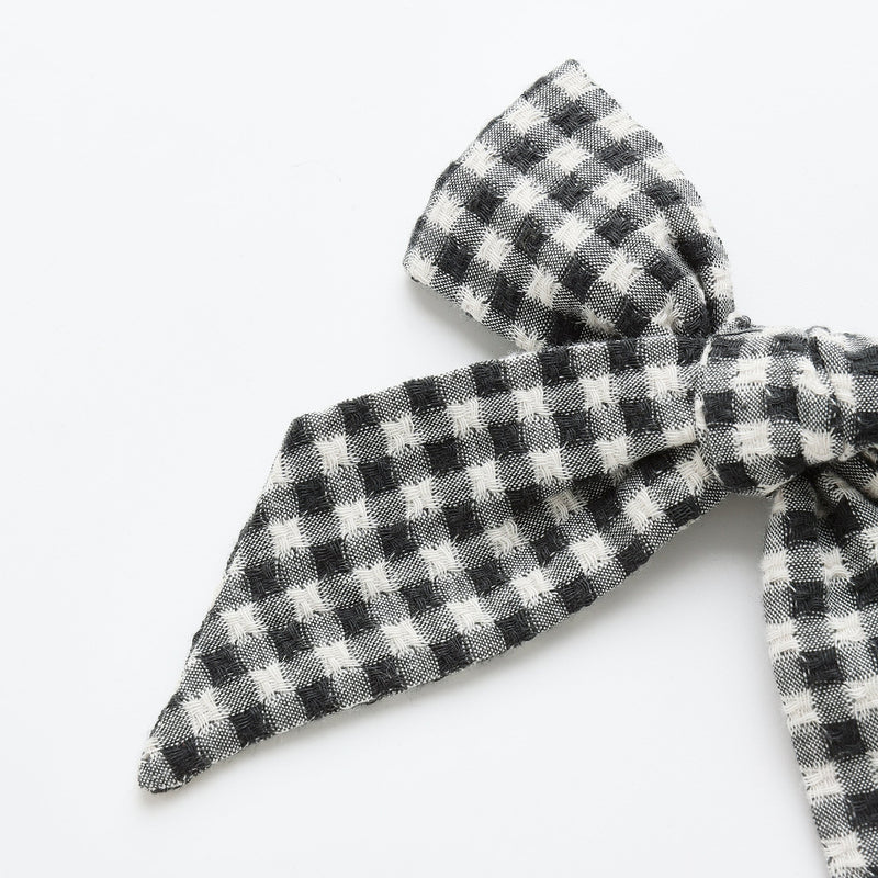 Bow - Black Gingham by Rylee + Cru