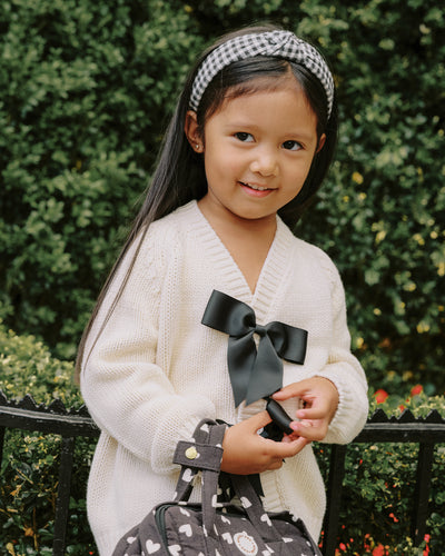 Bow Cardigan - Natural by Rylee + Cru