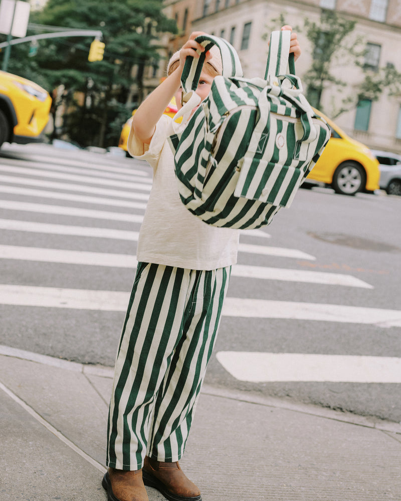 Mini Backpack - Green Stripe by Rylee + Cru