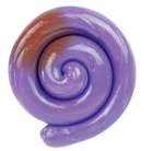 Purple and red swirled substance on a white background