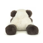 Plush panda toy on a white background