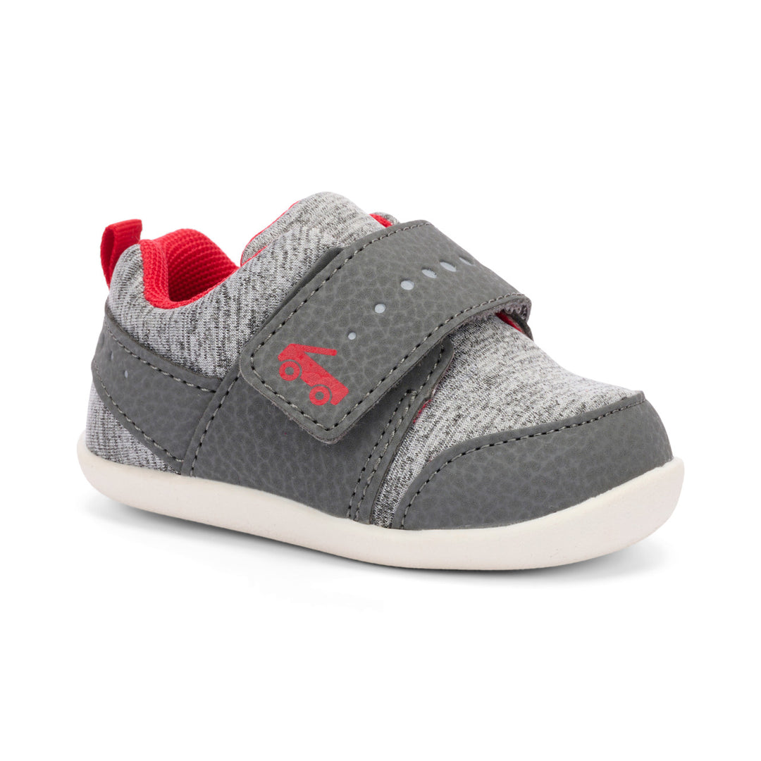 Ryder First Walker Shoe Gray Jersey by See Kai Run – Pacifier