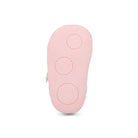 Pink baby sandal on a white background